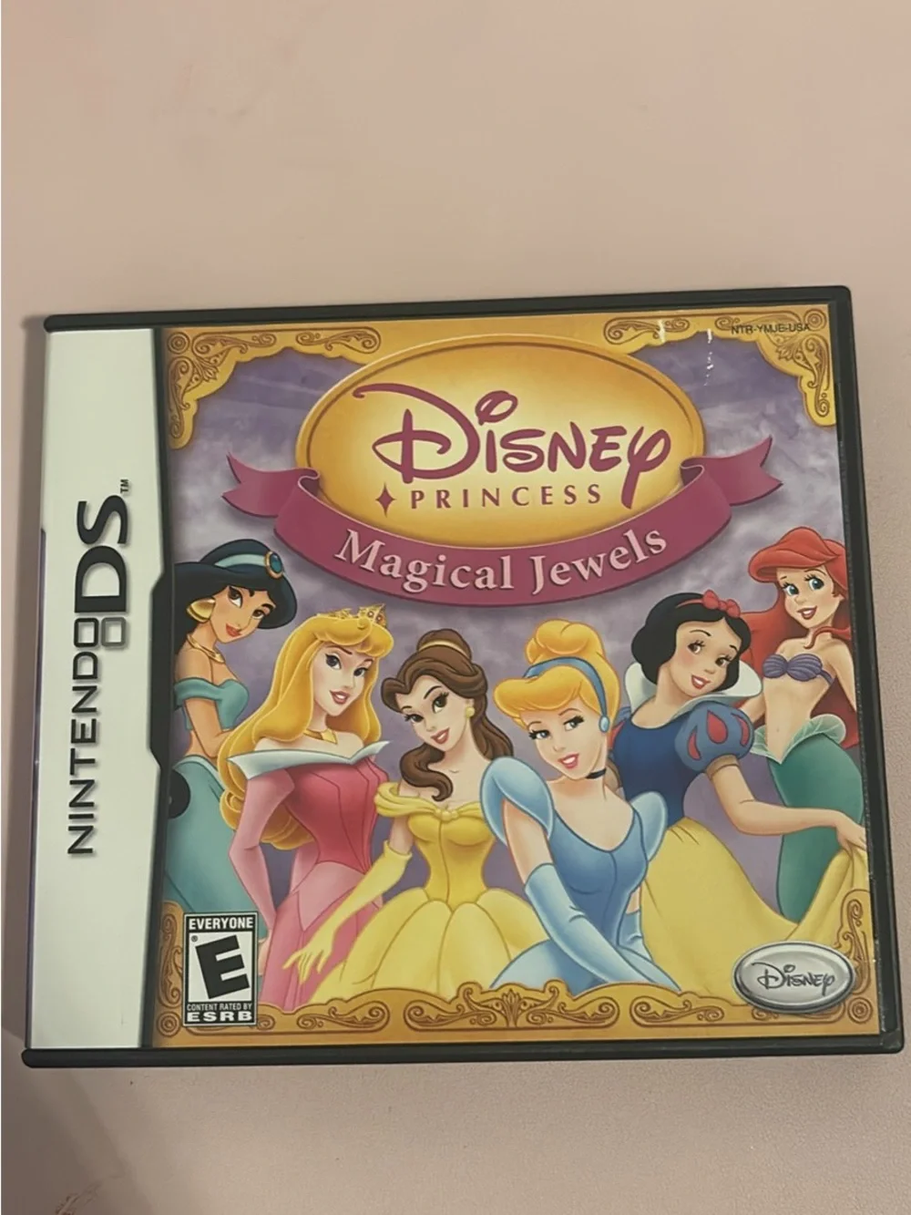 Disney Princess Magical Jewels Nintendo DS - Pink & Yellow Cover Art